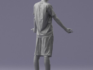 soccer player 1114-1 3d print ready 3D Print Model