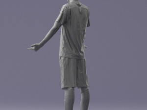 soccer player 1114-1 3d print ready 3D Print Model