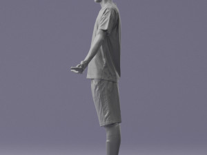 soccer player 1114-1 3d print ready 3D Print Model