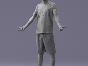 soccer player 1114-1 3d print ready 3D Print Model