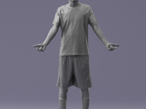 soccer player 1114-1 3d print ready 3D Print Model
