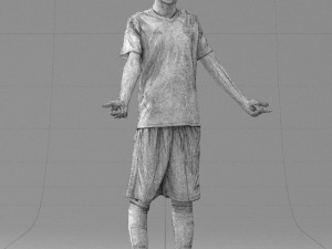 soccer player 1114-1 3d print ready 3D Print Model