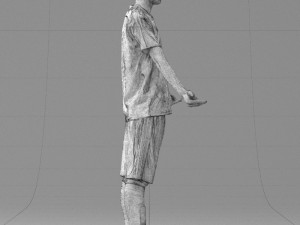 soccer player 1114-1 3d print ready 3D Print Model