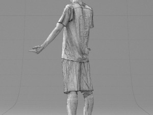 soccer player 1114-1 3d print ready 3D Print Model