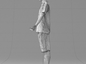 soccer player 1114-1 3d print ready 3D Print Model