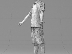 soccer player 1114-1 3d print ready 3D Print Model