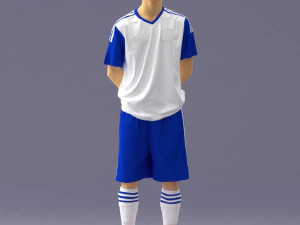 000310 Young Soccer Player 1114 3D Model