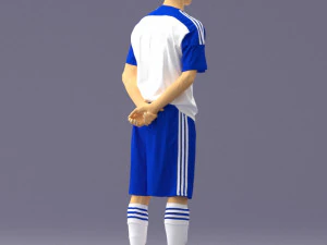 000310 Young Soccer Player 1114 3D Model