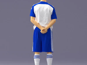 000310 Young Soccer Player 1114 3D Model