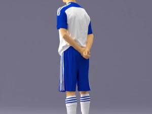 000310 Young Soccer Player 1114 3D Model