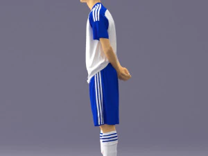 000310 Young Soccer Player 1114 3D Model