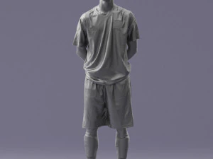 000310 Young Soccer Player 1114 3D Model