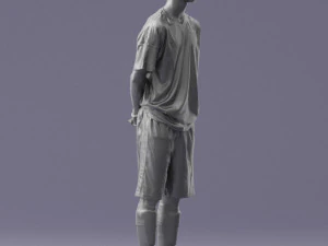 000310 Young Soccer Player 1114 3D Model