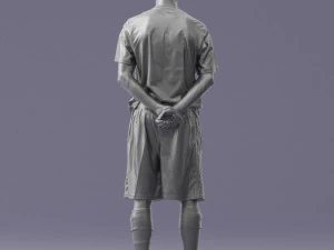 000310 Young Soccer Player 1114 3D Model