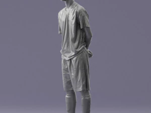 000310 Young Soccer Player 1114 3D Model