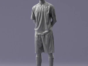 000310 Young Soccer Player 1114 3D Model
