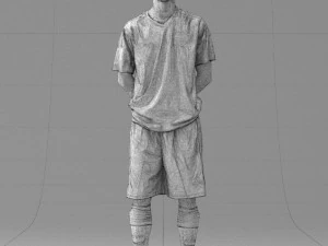 000310 Young Soccer Player 1114 3D Model