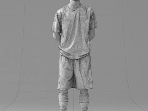 000310 Young Soccer Player 1114 3D Model