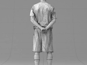 000310 Young Soccer Player 1114 3D Model