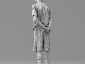 000310 Young Soccer Player 1114 3D Model