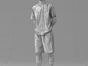 000310 Young Soccer Player 1114 3D Model