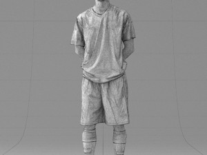 soccer player 1114-3 3D 모델