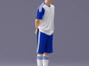 000310 Young Soccer Player 1114 3dp 3D Print Model
