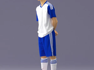 000310 Young Soccer Player 1114 3dp 3D Print Model