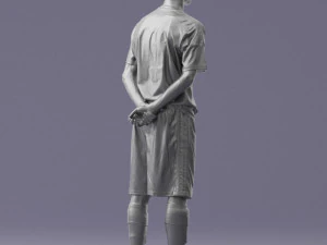 000310 Young Soccer Player 1114 3dp 3D Print Model