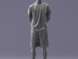 000310 Young Soccer Player 1114 3dp 3D Print Model