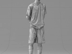000310 Young Soccer Player 1114 3dp 3D Print Model