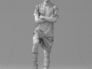 soccer player 1114-4 3D Model