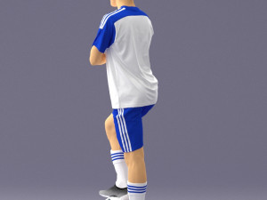 soccer player 1114-4 3d print ready 3D Print Model