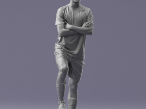 soccer player 1114-4 3d print ready 3D Print Model