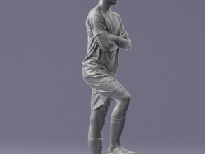 soccer player 1114-4 3d print ready 3D Print Model