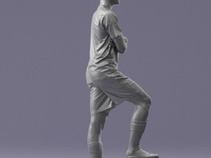 soccer player 1114-4 3d print ready 3D Print Model
