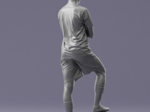 soccer player 1114-4 3d print ready 3D Print Model
