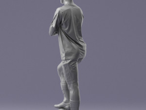 soccer player 1114-4 3d print ready 3D Print Model