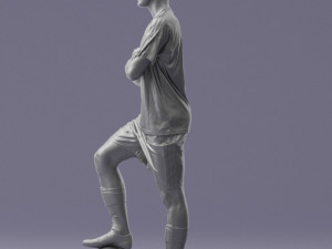 soccer player 1114-4 3d print ready 3D Print Model