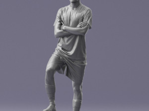 soccer player 1114-4 3d print ready 3D Print Model