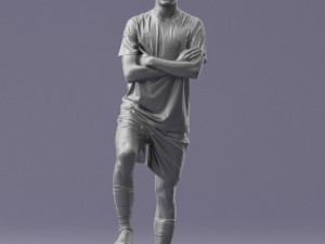soccer player 1114-4 3d print ready 3D Print Model