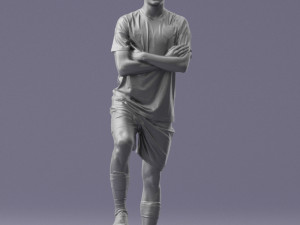 soccer player 1114-4 3d print ready 3D Print Model