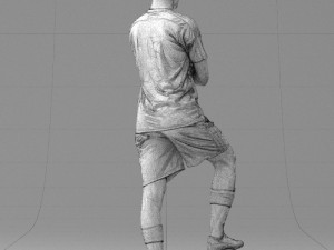 soccer player 1114-4 3d print ready 3D Print Model