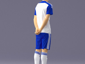 soccer player 1114-5 3D-Modell