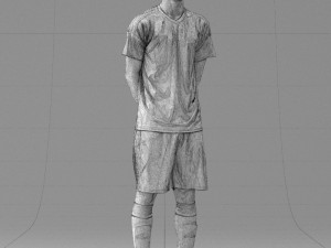soccer player 1114-5 3D-Modell
