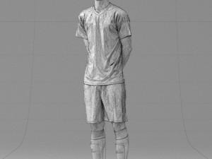 soccer player 1114-5 3D-Modell