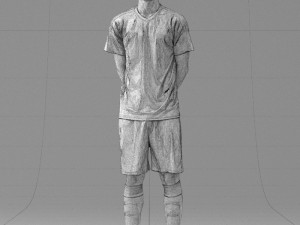 soccer player 1114-5 3D-Modell