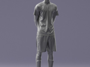 soccer player 1114-5 3d print ready Modelo de Impressão 3D