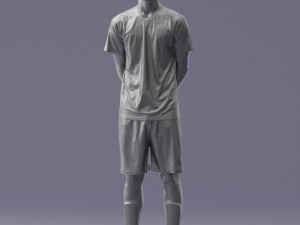 soccer player 1114-5 3d print ready Modelo de Impressão 3D