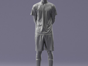 soccer player 1114-5 3d print ready Modelo de Impressão 3D
